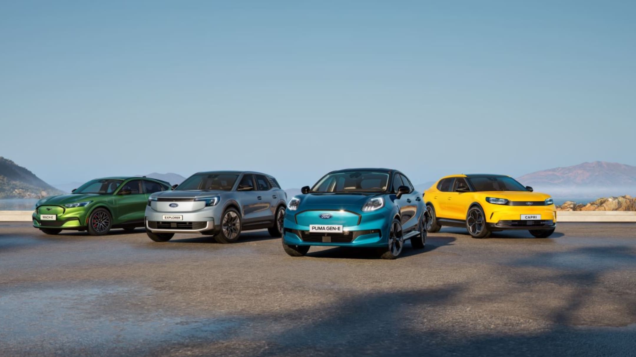Gama elétrica da Ford Puma Gen-E, Capri, Explorer e Mach-E 
