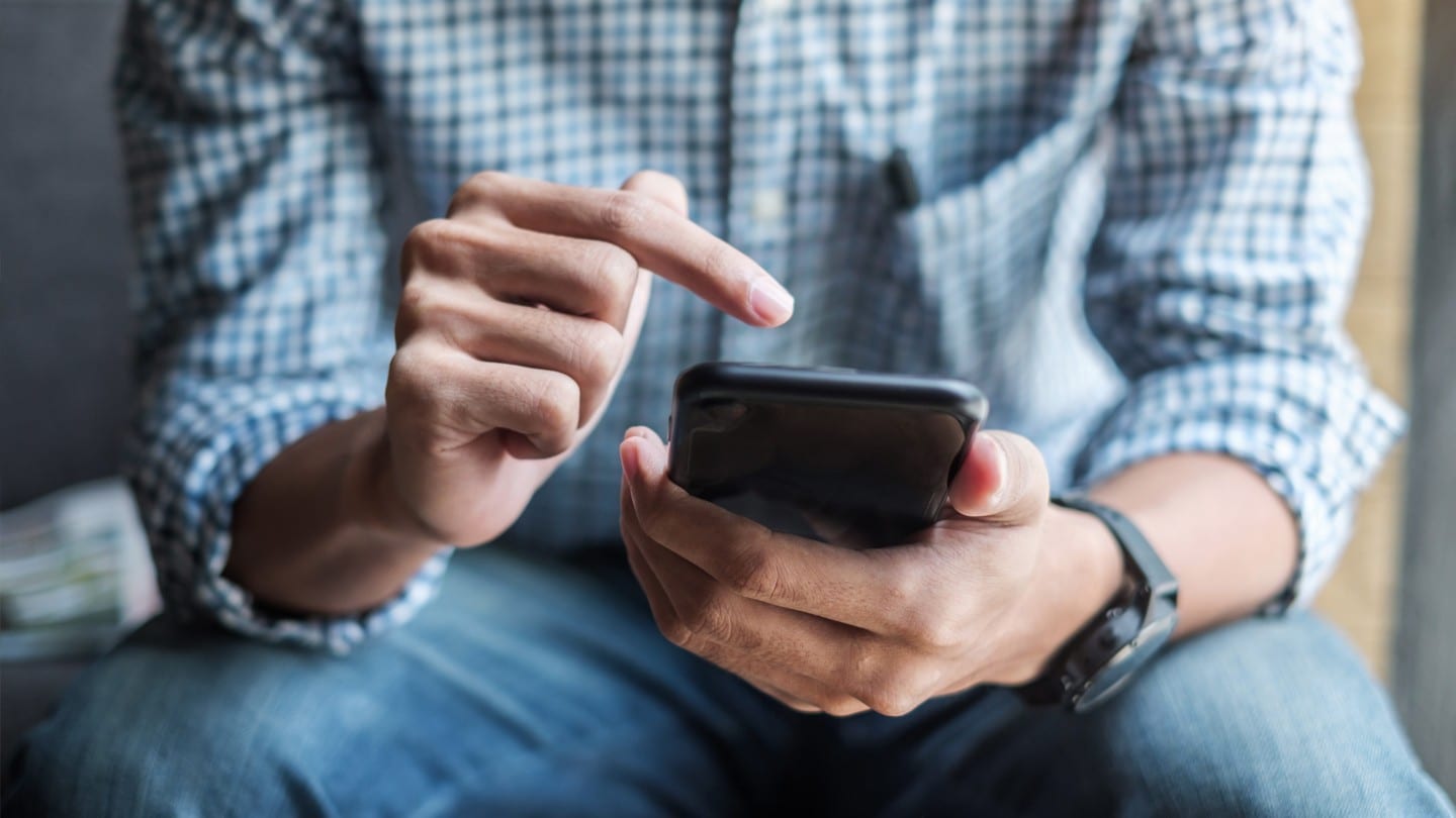 Man creating a Ford account on a mobile