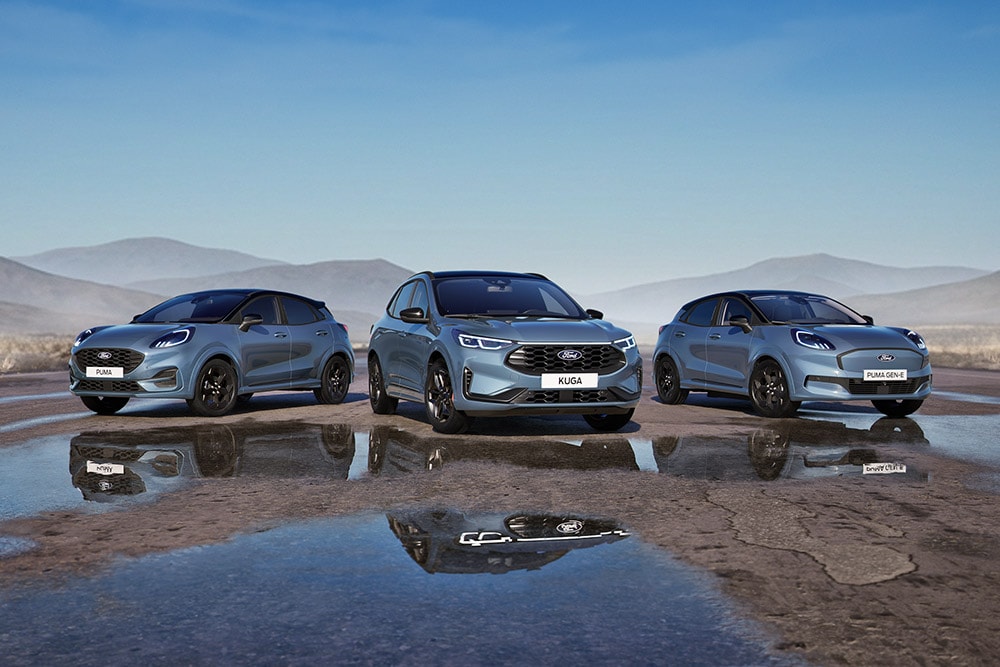 Veículos com condução sem mãos Ford BlueCruise, incluindo o Puma, o Kuga e o Puma Gen-E.
