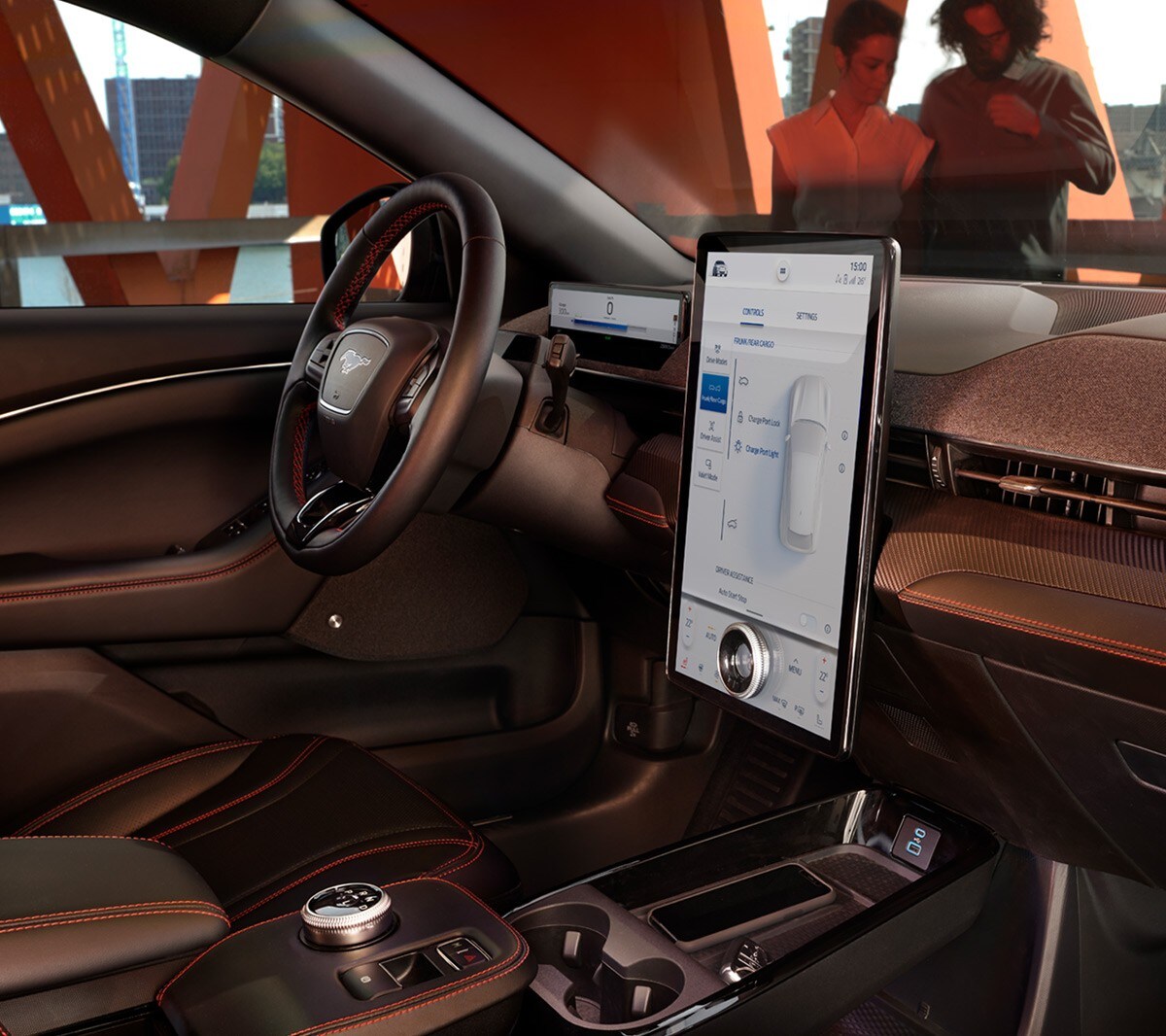 Interior do Ford Mustang Mach-E SUV 