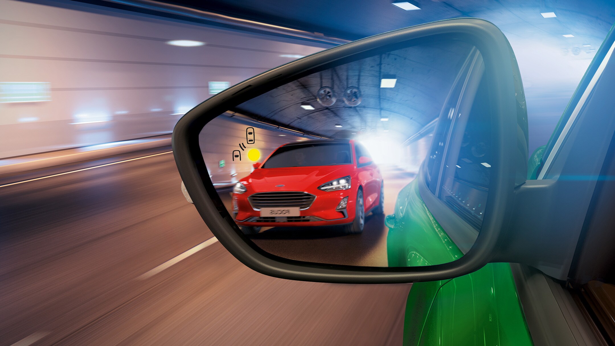 Novo Ford Puma ST informação de ângulos mortos