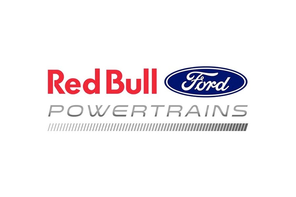 Logótipo Red Bull Ford Powertrains para Fórmula 1 num fundo branco