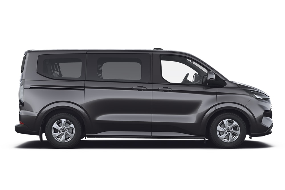 Ford Tourneo Custom preto, parte da gama de MPV e monovolumes Ford.