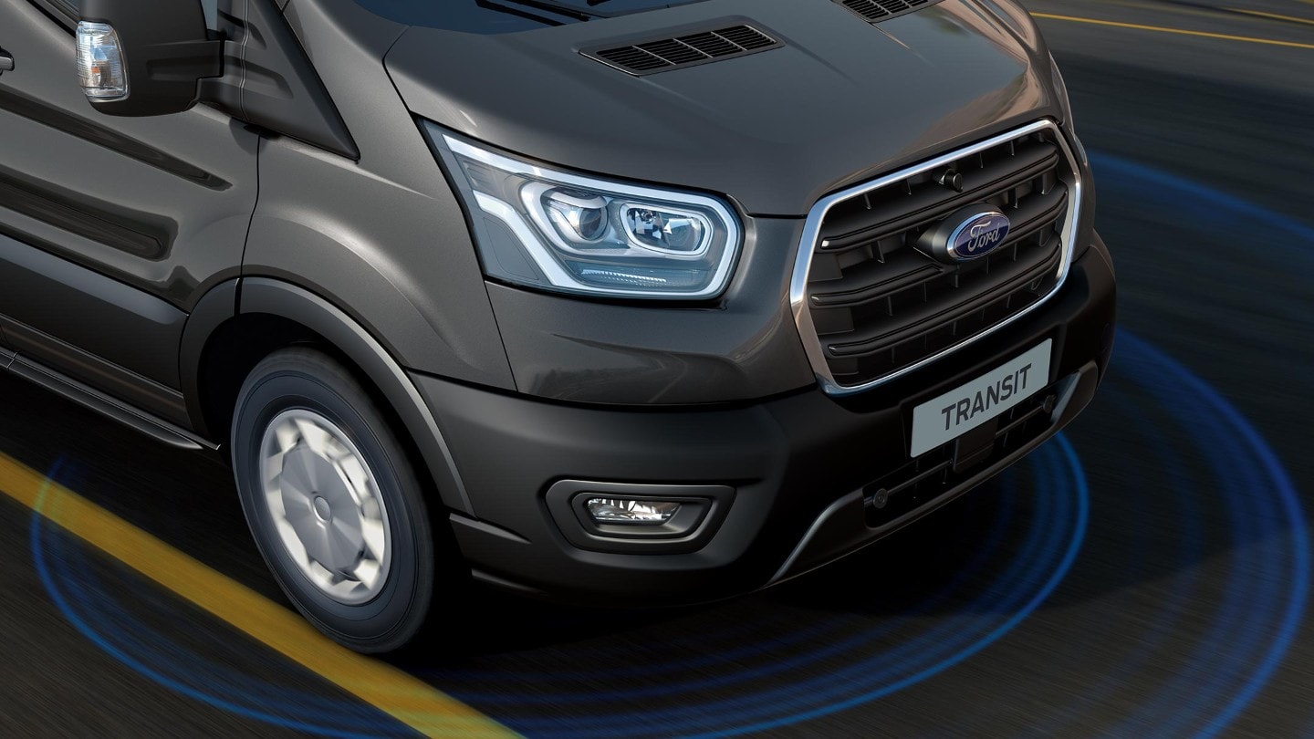 Imagem representativa do Sistema de Alerta e Assistência à Manutenção na Faixa do Ford Transit Chassis