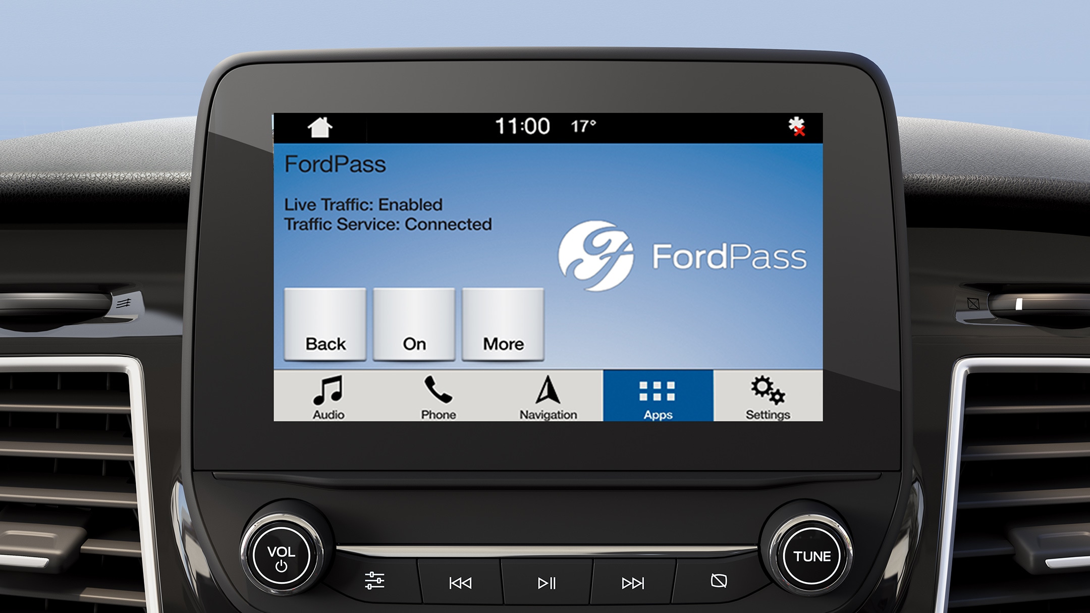 Ecrã tátil com FordPass Connect