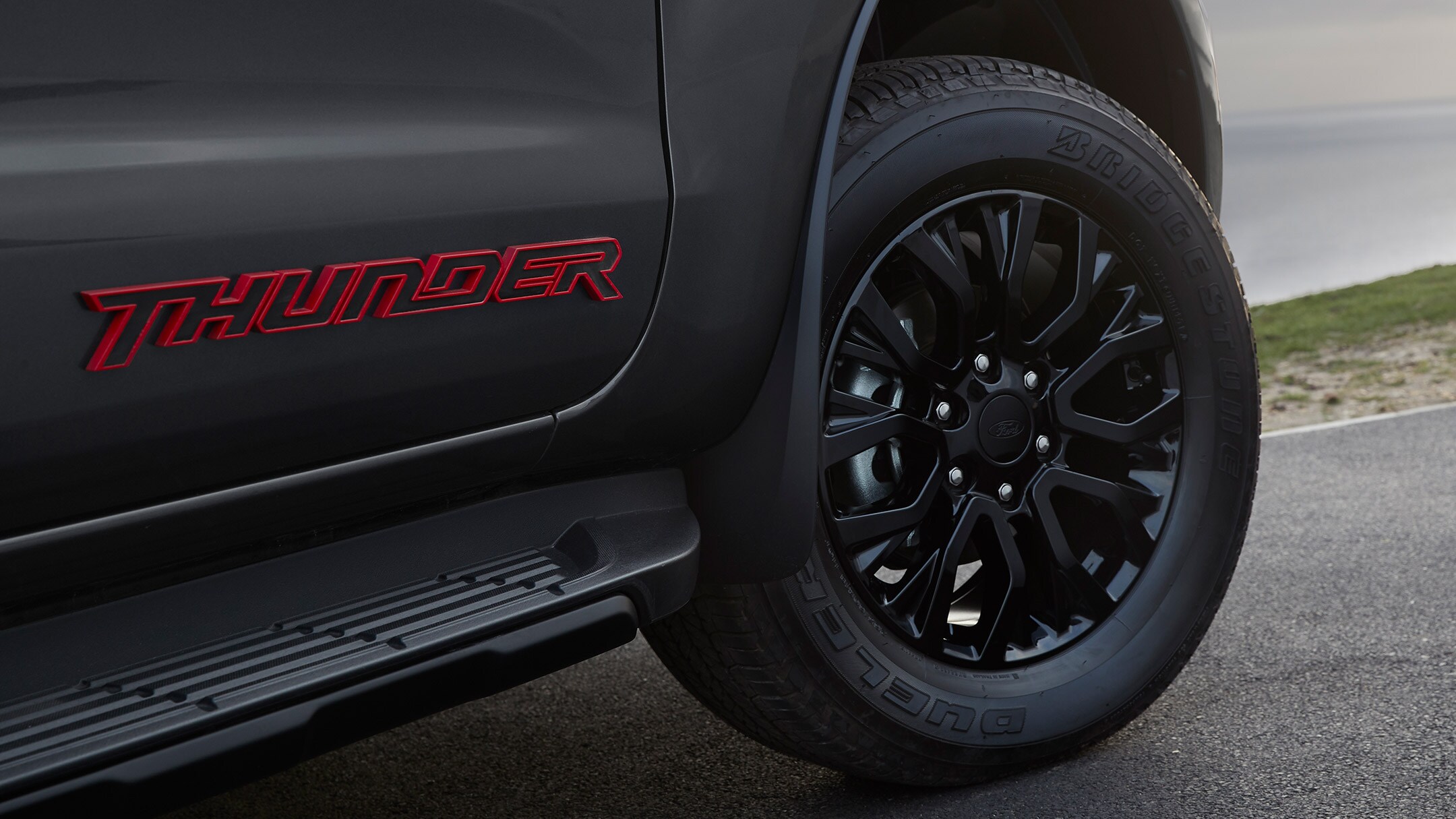 Ford Ranger Thunder logo close up