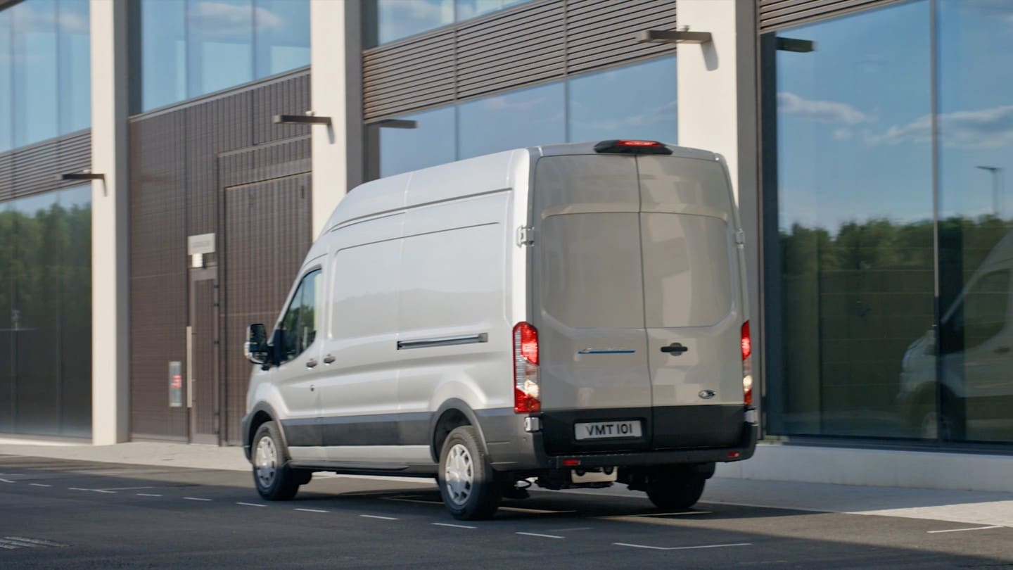 All-New Ford E-Transit SYNC4 screen displaying eco mode