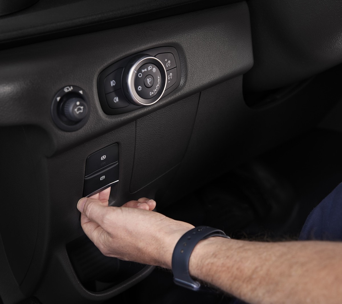 Travão de mão elétrico da Ford E-Transit