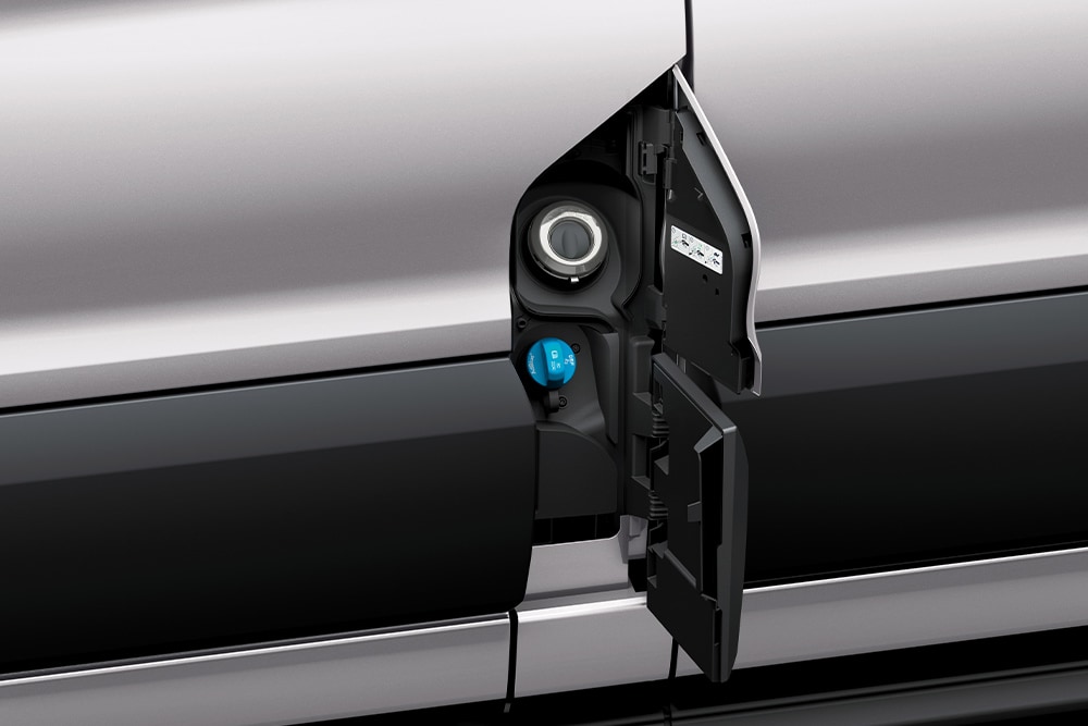 Sistema de abastecimento de combustível sem tampa Easy Fuel da Ford Transit Kombi.