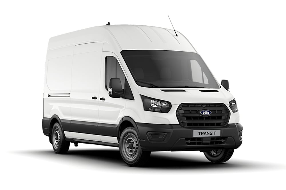 Carrinha Ford Transit da série Base em branco.