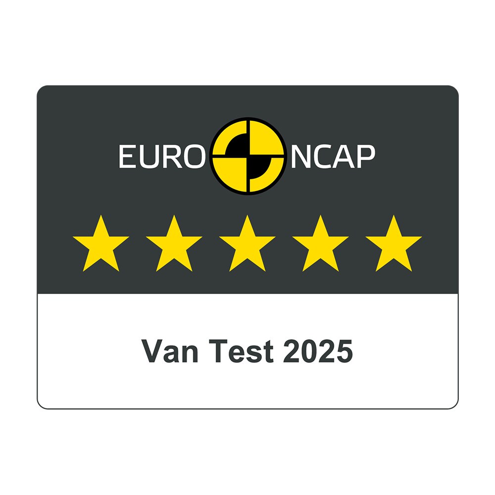 Emblema do prémio cinco estrelas Commercial Van Safety do NCAP.