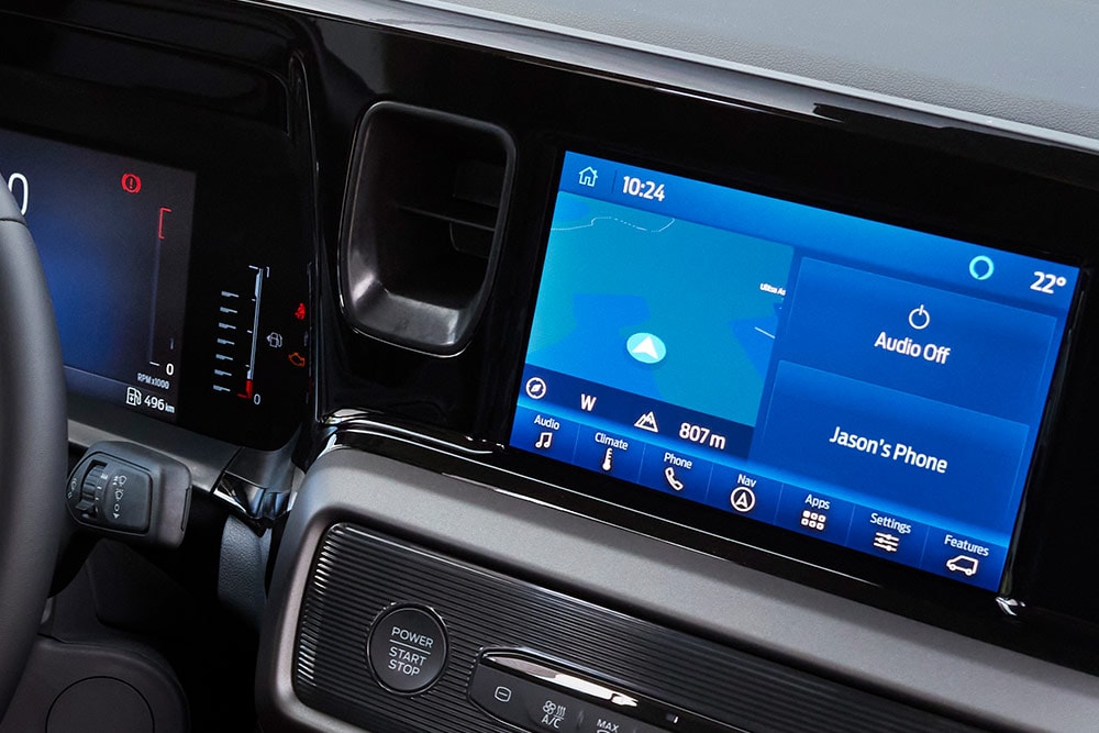 Novo suporte de telefone Ford Transit Courier