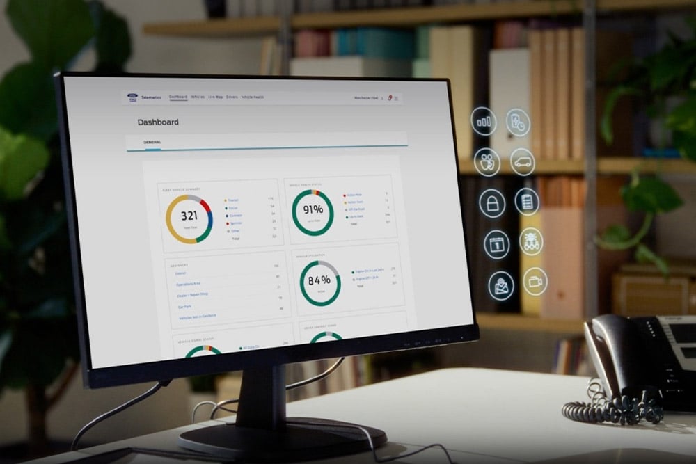 A Ford Telematics ajuda-o a tirar o máximo partido da sua frota