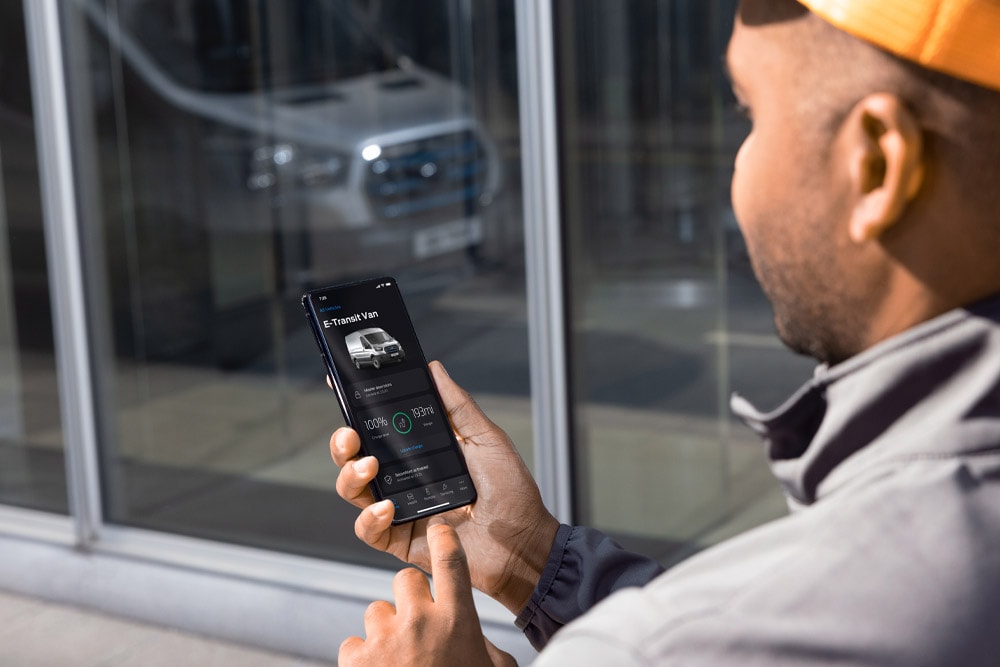 Aplicação FordPass Pro para dispositivos móveis