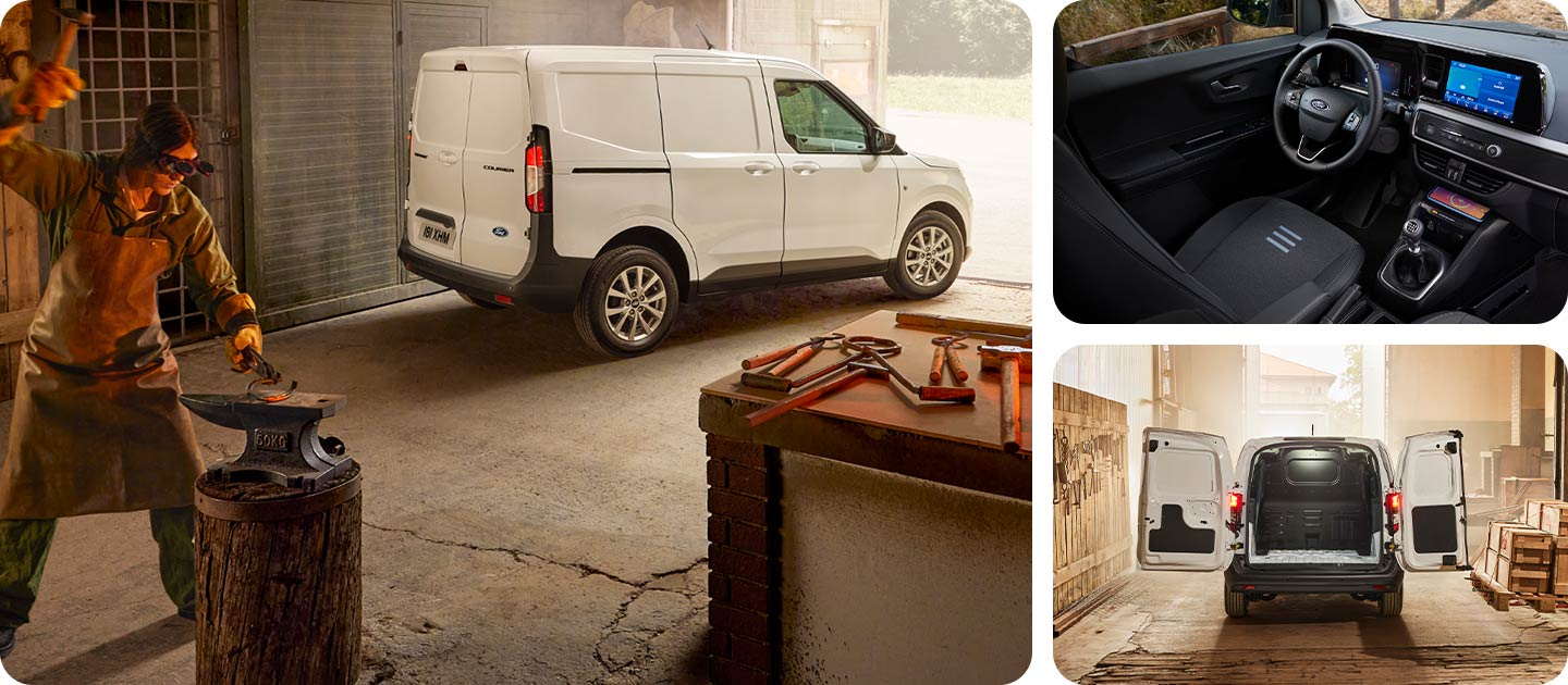Colagem gráfica Ford Transit Courier Van