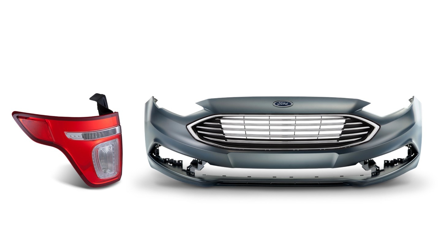 Ford front bumper and headlight profile